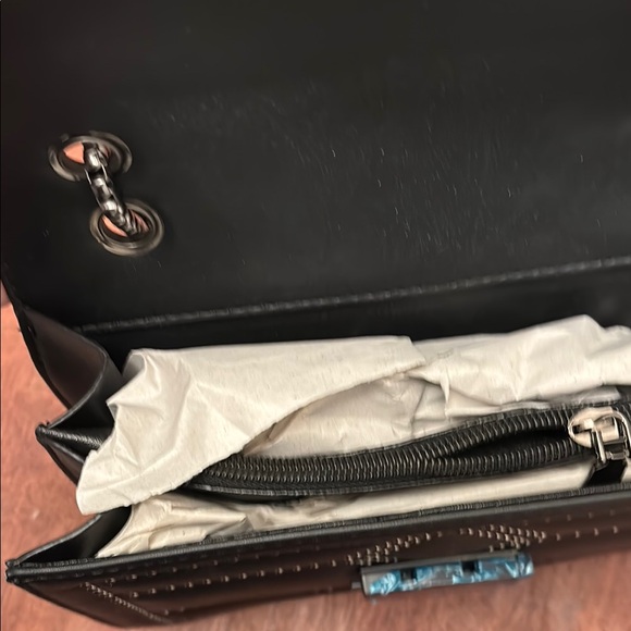 Black Studded Chain Shoulder Bag - Picture 2 of 7